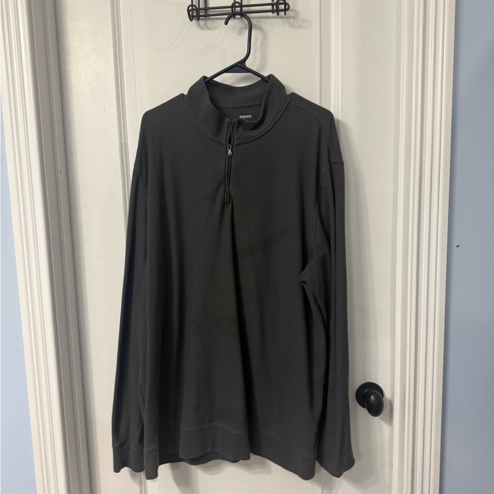 Sonoma Men's Dark Gray Zip-Up Sweater